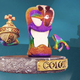 A metaverse Worms NFT grins as it's tossed into the dustbin of history.